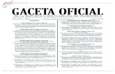 Gaceta Oficial de la República Bolivariana de Venezuela Nº 41 · 2019. 10. 19. · Gaceta Oficial de la República Bolivariana de Venezuela N° 6.384 Extraordinario, de fecha 21
