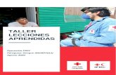 TALLER LECCIONES APRENDIDAS Paraguay: Brote de Dengue (MDRPY021), que duró entre 2 marzo y 31 julio 2020 y permitió a la CRP alcanzar a 12,800 personas. Frente a los desafíos del