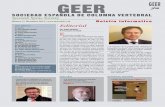 GEER [Sociedad para el Estudio de las Enfermedades del Raquis] - … · 2014. 7. 2. · stimados compañeros, El día 4 de octubre 2012, se celebró en la ciudad de Málaga, en el