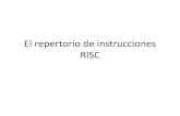El repertorio de instrucciones RISCA continuación se describirá en forma detallada el juego de instrucciones en Assembler específico que tiene el PIC 16)(84, con sus respectivas