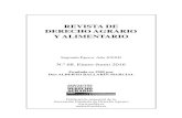 REVISTA DE DERECHO AGRARIO Y ALIMENTARIO · 2020. 5. 7. · 1985, Revista de Derecho Agrario y Alimentario. Editada por la Asociación Española de Derecho Agrario. E.T.S Ingenieros
