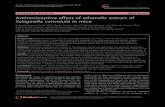 Antinociceptive effect of ethanolic extract of Selaginella convoluta in mice