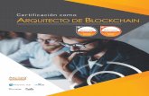 Certificación como ARQUITECTO DE BLOCKCHAIN...arquitectura de blockchain en conceptos, términos y bloques de construcción fáciles de entender. Se explican los factores de la industria