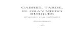 GABRIEL TARDE, EL GRAN MIEDO BURGU‰S