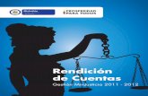 Rendición de Cuentas · 2020. 11. 17. · Rendición de Cuentas 2011 - 2012 9 1. Proposición, promoción y divulgación de proyectos de ley del sector justicia 1.1. Código General