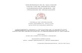 UES - UNIVERSIDAD DE EL SALVADOR FACULTAD DE ...ri.ues.edu.sv/id/eprint/8134/1/17100352.pdf1.1. Objetivo General: Determinar el conocimiento teórico y la aplicación de la odontología