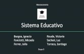 Sistema Educativomaterias.fi.uba.ar/7106/Resumen/Sistema Educativo.pdf · 2017. 11. 24. · Sistema Educativo Burgoa, Ignacio Fanciotti, Micaela Ferrer, Julia Roude, Victoria Sacheri,