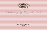 Procedimientos de contingencia contra el coronavirus FCANfcan.uto.edu.bo/.../06/...DE-CONTINGENCIA-FCAN-UTO.pdf · contingencia contra el COVID 19, enmarcados en las recomendaciones