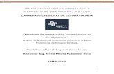 UNIVERSIDAD PRIVADA JUAN PABLO II - CORE · 2021. 3. 19. · UNIVERSIDAD PRIVADA JUAN PABLO II FACULTAD DE CIENCIAS DE LA SALUD CARRERA PROFESIONAL DE ESTOMATOLOGÍA “Técnicas