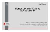 CONSULTA POPULAR DE REVOCATORIA...Martes, 24 de febrero de 2009 PARTICIPACIÓN CIUDADANA • La Constitución Política del Perú señala: “Artículo 2º.-Derechos fundamentales