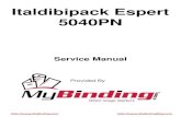 Italdibipack Espert 5040PN · máquina empaquetadora. Las intervenciones en garantía están efectuadas exclusivamente por ITALDIBIPACK S.p.A. o por los reven-dedores autorizados