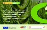 Folleto Curso Calidad Industria Agroalimentaria Alicante...Gestión de la inocuidad y Calidad alimentaria • Marco legal de la higiene alimentaria. • Los alimentos. Microbiología,