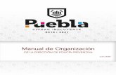 Manual de Organización - Pueblagobiernoabierto.pueblacapital.gob.mx/transparencia_file/...Ley Orgánica Municipal Periódico Oficial del Estado, 23 de marzo de 2001. Última reforma
