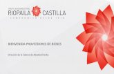 BIENVENIDA PROVEEDORES DE BIENES - Riopaila Castilla · 2019. 6. 27. · RIOPAILA CASTILLA S.A., LE DA LA BIENVENIDA COMO PROVEEDOR DE BIENES Le agradecemos tener en cuenta los siguientes