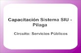 Capacitación Sistema SIU - Pilaga · 2019. 10. 16. · Capacitación Sistema SIU - Pilaga Circuito: Servicios Públicos. 29/05/12 2 Temario 1. Introducción 2. Circuito de Servicios