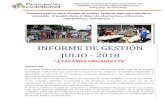 INFORME DE GESTIÓN JULIO - 2018 · 2020. 5. 31. · gobierno autonomo descentralizado direcciÓn de participaciÓn ciudadana del municipal de atacames reporte fotogrÁfico - julio