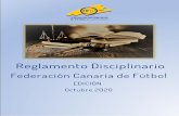 Reglamento Disciplinario - FIFLPfiflp.com/media/56541/reglamento-disciplinario-2020.pdf · 2020. 10. 5. · REGLAMENTO DISCIPLINARIO DE LA FEDERACION CANARIA DE FUTBOL de TITULO I