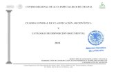 CUADRO GENERAL DE CLASIFICACIÓN ARCHIVÍSTICA Y … 2018.pdf · Ley del Diario Oficial de la Federación y Gaceta Gubernamental. D.O.F. 24/12/1986; Última reforma D.O.F.05/06/2012.