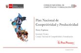 Plan Nacional de Competitividad y Productividad · 2021. 3. 5. · Competitividad Regional, 2019 (Ránking y puntaje del 0 al 100) Avances a la fecha Priorización de asistencia técnica