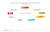 ELECCIONS AL PARLAMENT DE CATALUNYA · PDF file 2021. 2. 9. · universitària, fan nou partits polítics dels que concorren a les eleccions al Parlament de Catalunya del proper dia
