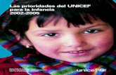 Las prioridades del UNICEF para la infancia 2002-2005 · 2017. 3. 23. · Las prioridades del UNICEF para la infancia 2002-2005 Para toda la infancia Salud, educación, igualdad,