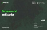 Turismo rural en Ecuador · 2021. 2. 3. · Turismo rural en Ecuador 8 Por otro lado, la actividad turística puede contribuir a paliar la pobreza de las áreas rurales. El informe