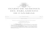  · 2009. 5. 7. · DIARIO DE SESIONES DEL PARLAMENTO DE CANARIAS Año: 2009 VII LEGISLATURA Núm. 58 El texto del Diario de Sesiones del Parlamento de Canarias puede ser consultado