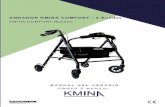 kmina.com · 2020. 11. 29. · aluminio y cuatro sólidas ruedas. Además, Ileva incorporada una cesta, un asiento con cojín viscoelástico, un manillar ajustable a la altura y frenos.