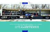 Guía europea de mejores prácticas sobre sujeción de cargas para … · 2018. 4. 24. · Transporte de mercancías paletizadas con amarre cruzado 72 8.11. Cargas combinadas 74 Apéndice