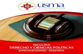 FACULTAD DERECHO Y CIENCIAS POLÍTICAS · 2021. 7. 7. · DERECHO Y CIENCIAS POLÍTICAS FACULTAD ESPECIALIZACIONES - MAESTRÍAS. Especialización en: Derecho Laboral - ... en el Ministerio