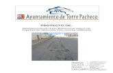 PROYECTO DE - Torre-Pacheco · reparación del hundimiento de la zanja de tubería de riego realizada por promotor privado. El presente proyecto se redacta para permitir la ejecución