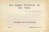 Los Límites Primitivos de San Telmo - Editorial Escolar...El 7 de setiembre de 1973, se cumplió el segundo ani versario del deceso de mi madre. Como homenaje a su imperecedera memoria,