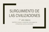 SURGUIMIENTO DE LAS CIVILIZACIONESlpneruda.cl/UTP/GuiasDeTrabajo/7A/SextoPeriodo/Presentac... · 2020. 6. 19. · Síntesis Civilizaciones Durante la edad de los metales, se experimentaron