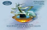 ESCENICAS y MUSICALES · 2018. 4. 4. · ESCENICAS y MUSICALES fififlfl fifl Alcanzamos en este 2018 la vigesimosegunda edición de la Feria de Artes Escénicas y Musicales, un foro