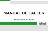MANUAL DE TALLER - Intermaquinas · 2020. 4. 8. · maleta de herramientas Emak, para controlar que la distancia volante-bobina sea de 0,3 mm • En caso contrario proceder con la