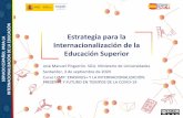 Estrategia para la Internacionalización de la Educación Superior...-Guía de buenas prácticas para la posicionamiento en rankings globales-Adaptación de instrumentos y herramientas