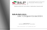 MANUAL de Organizaciónseer.slp.gob.mx/Transparencia 2016/19_IV_DCDE_DC_MO.pdf · 2016. 5. 24. · El presente manual se elaboró con el objeto de que los servidores públicos del