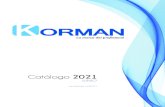 Catálogo 2021 GENERAL KORMAN...Catálogo 2021 PISCINAS Productos químicos para piscinas Limpiafondos automático FONTANERÍA Adhesivos y limpiador / Silicona, espumas y selladores