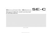 Seguridad estructural Cimientos - Ingenieros · 2021. 2. 22. · Documento Básico SE-C Cimientos SE-C-1 1 Generalidades 1.1 Ámbito de aplicación 1 El ámbito de aplicación de