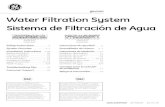 Water Filtration System Sistema de Filtraci6n de Agua · 2017. 10. 21. · otros equipos acondicionadores de agua para el tratamiento continua del sulfuro de hidr6geno. El sistema