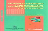 Potencial biotecnológico de microorganismos en …...Microorganismos. 2. Potencial biotecnológico 3. Ecosistemas acuáticos 4. Agroecosistemas I. Sánchez Nieves, Jimena (editor).