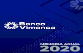 Mensaje del Presidente - Banco Vimenca · 2021. 4. 22. · Principales Indicadores Entorno Económico 2020-2021 Comportamiento Banco Vimenca 2020 Resumen Gestión 2020 Estados Financieros
