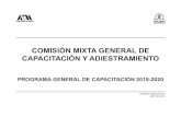 COMISIÓN MIXTA GENERAL DE CAPACITACIÓN Y …situam.org.mx/wp-content/uploads/2018/10/PGC18-20-.pdf · 2018. 10. 8. · Producción Audiovisual, Oficial de Laboratorio o Taller de