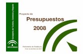 t r o p e D o Proyecto de i c r e m PPrreessuuppuestos...de Andalucía Acciones conjuntas con el sector privado. 7,5 M para recualificación del espacio turístico 12,2 M para mejora