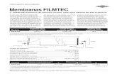 Membranas FILMTEC BW40-400... · 2008. 3. 12. · Membranas FILMTEC • FilmTec Corporation es una filial 100% de The Dow Chemical Company. Figura 1. Rendimiento de rechazo estabilizado