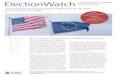 ElectionWatch - UBS · los inversores europeos Las elecciones presidenciales estadounidenses tendrán lugar en tan solo 9 semanas. Los votan-tes de Estados Unidos deben decidir ahora