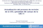Actualización del proceso de revisión de la CIE y pruebas ...