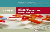 LME LISTA DE MEDICAMENTOS ESENCIALES - WHO