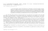 LA GENERACION DE 1842 Y LA CONCIENCIA NACIONAL CHILENA