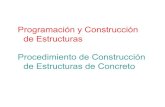 Programación y Construcción de Estructuras Procedimiento ...